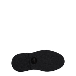 Schwarze Leder Oxfords und Derbies