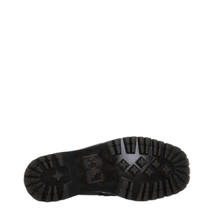 Schwarze Leder Slipper