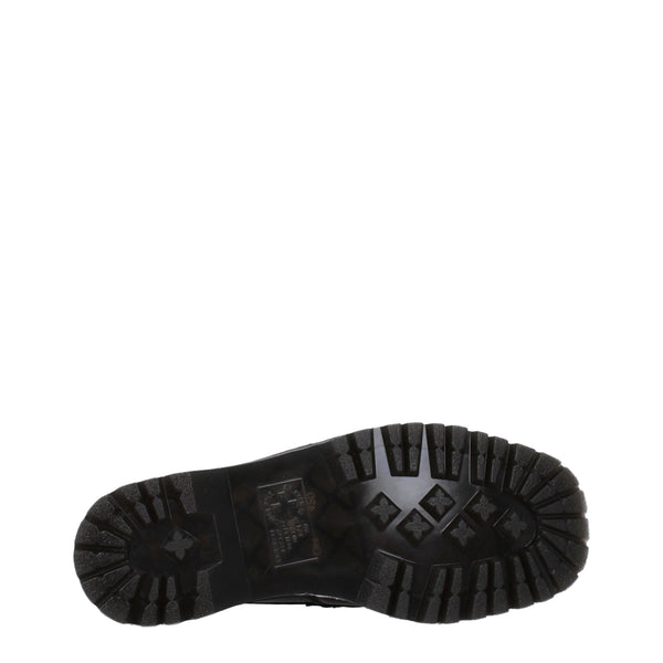 Schwarze Leder Slipper