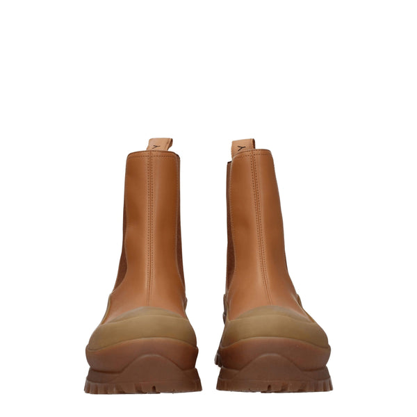 Braune Lederstiefeletten