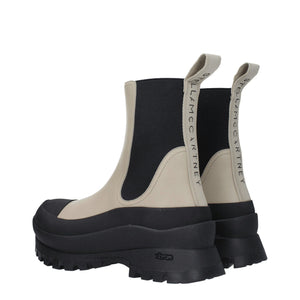 Schwarze Lederstiefeletten