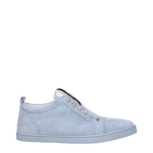 Blaue Leder Slipper