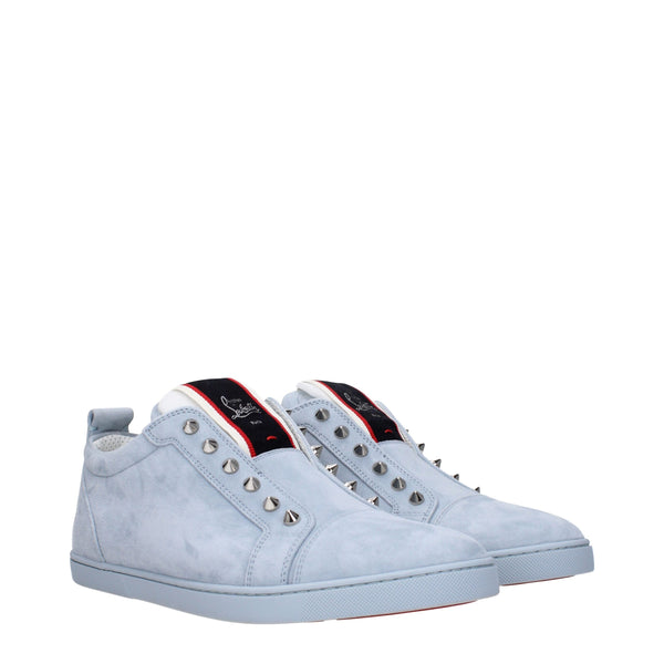 Blaue Leder Slipper