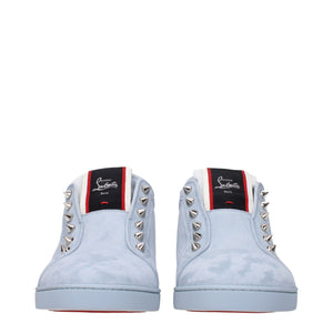 Blaue Leder Slipper