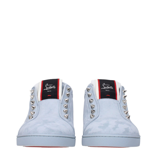 Blaue Leder Slipper