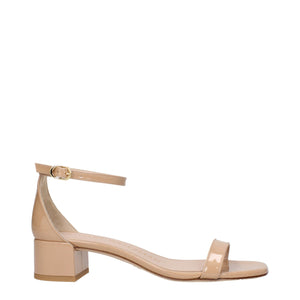 Rosa Leder-Sandalen
