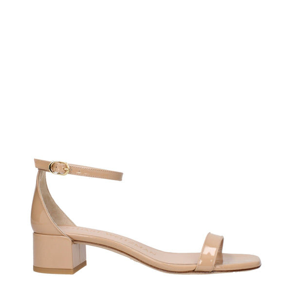 Rosa Leder-Sandalen