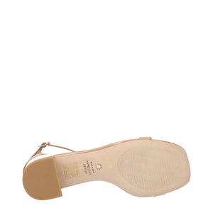 Rosa Leder-Sandalen
