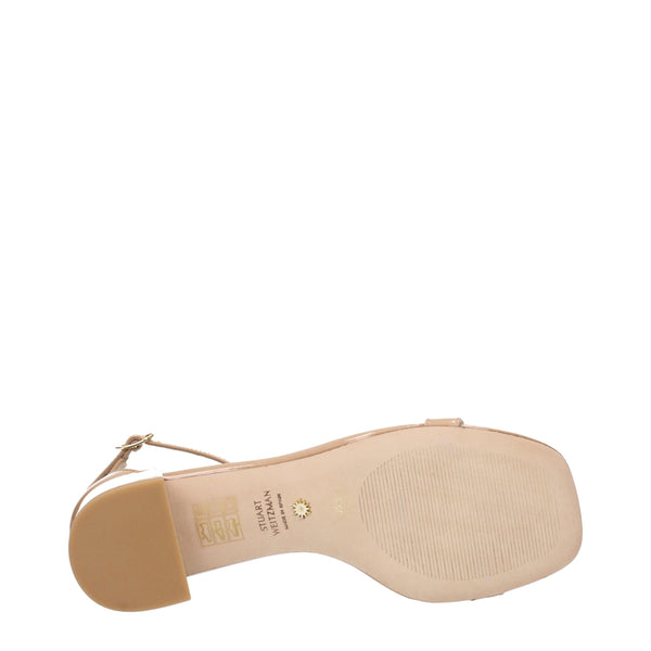 Rosa Leder-Sandalen