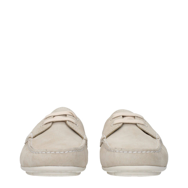 Graue Leder Slipper