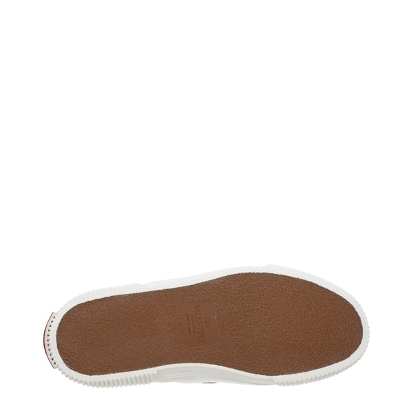 Weiße Leder Slipper