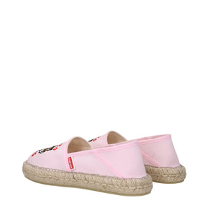 Espadrilles aus rosa Stoff