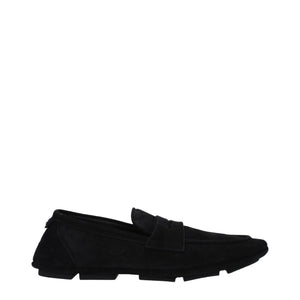 Schwarze Leder Slipper