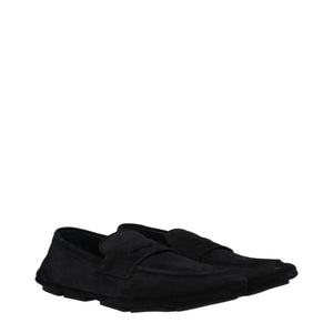 Schwarze Leder Slipper