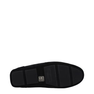 Schwarze Leder Slipper