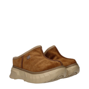 Braune Lederslipper
