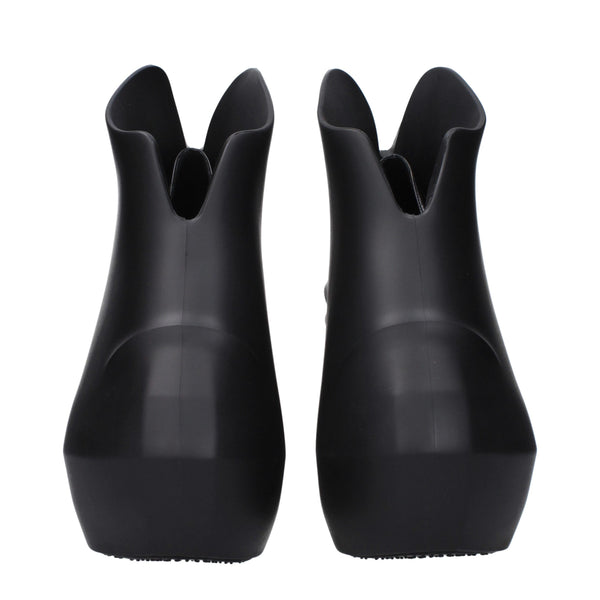 Schwarze Baumwoll-Keilsandalen