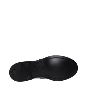 Schwarze Leder Slipper