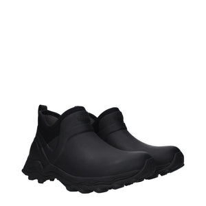 Schwarze Baumwollstiefeletten