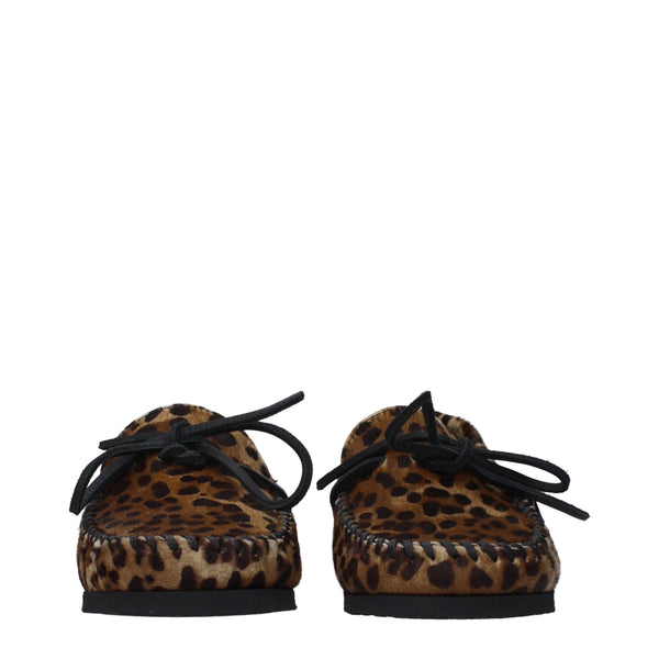 Braune Rosshaar Slipper