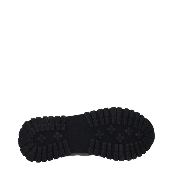 Graue Leder-Sneakers