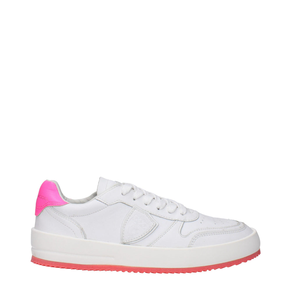 Weiße Leder-Sneakers