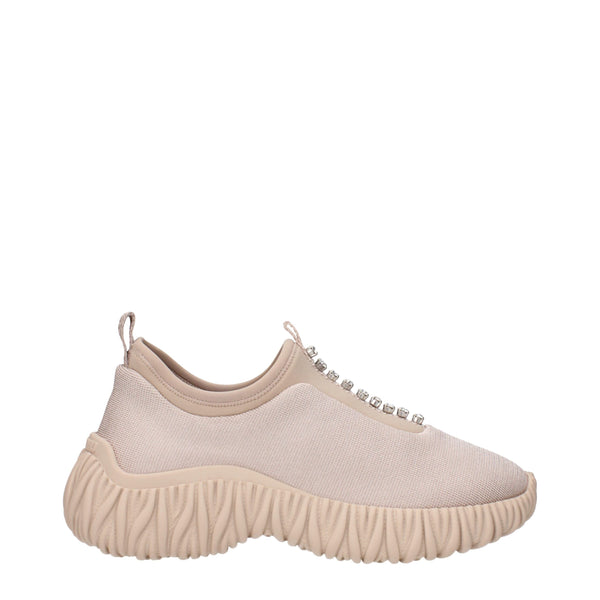 Beige Stoff Turnschuhe