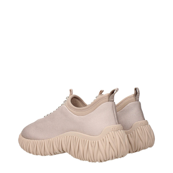 Beige Stoff Turnschuhe