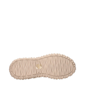 Beige Stoff Turnschuhe