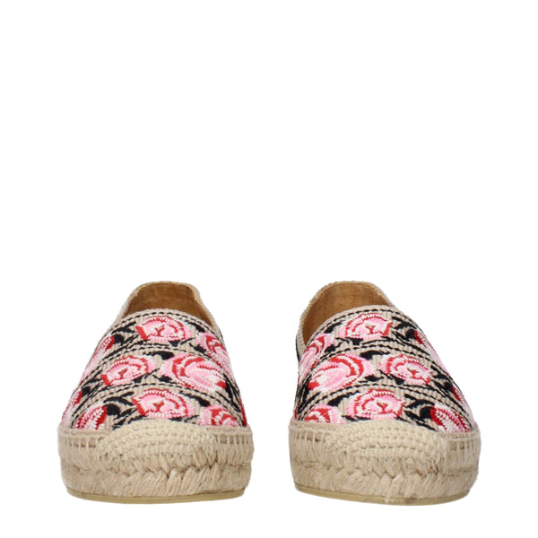 Espadrilles aus beigem Stoff