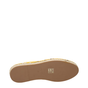 Espadrilles aus gelbem Stoff