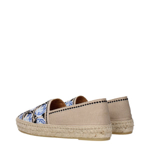 Espadrilles aus beigem Stoff