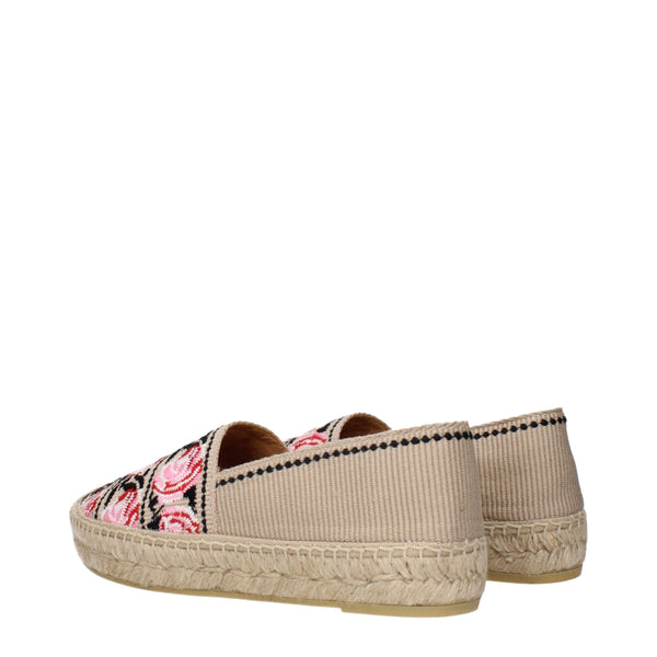 Espadrilles aus beigem Stoff