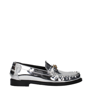 Graue Leder Slipper