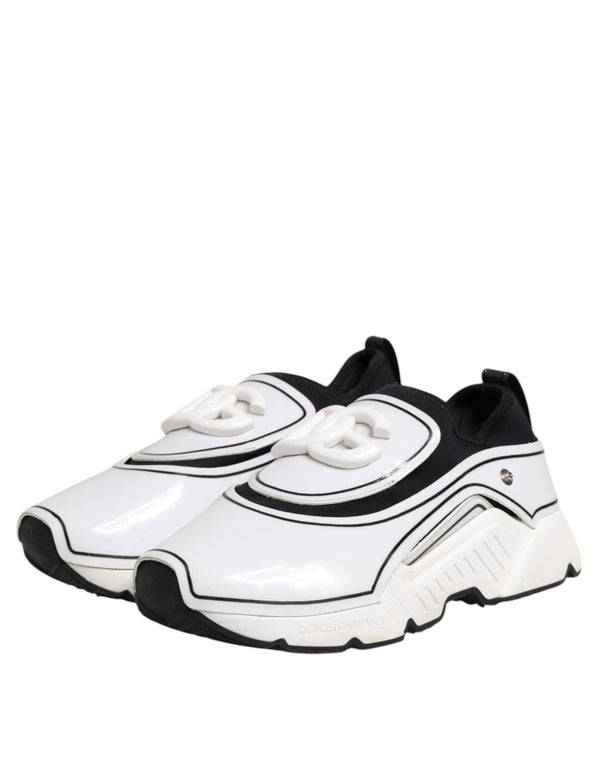 Weiß Schwarz Logo Plaque Daymaster Männer Turnschuhe Schuhe