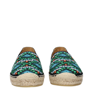 Espadrilles aus schwarzem Stoff