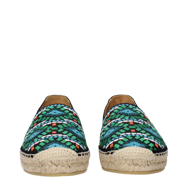 Espadrilles aus schwarzem Stoff