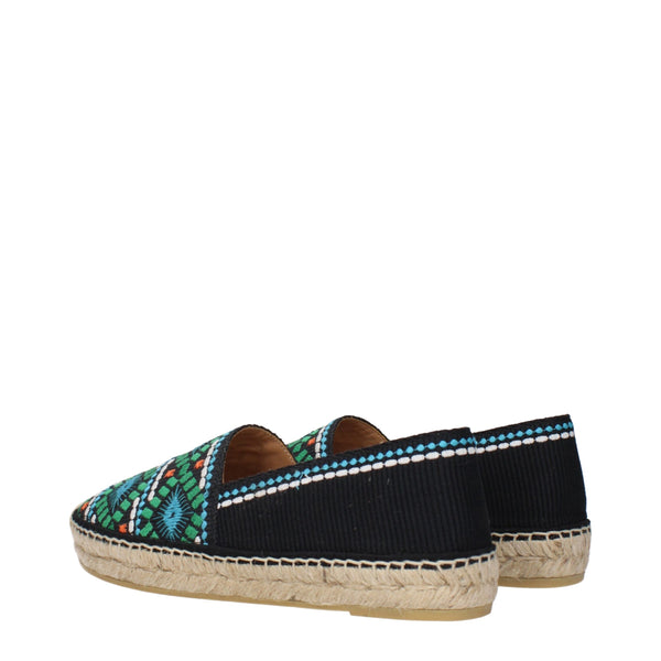 Espadrilles aus schwarzem Stoff
