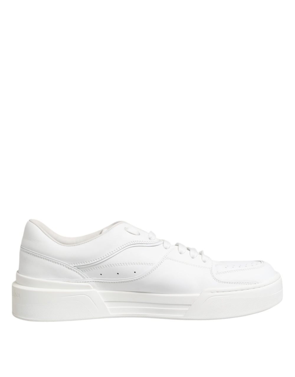 Weiß Miami Leder Low Top Turnschuhe Schuhe