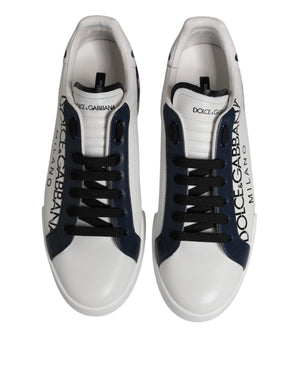 Weiß Blau Crown Niedrige Top Turnschuhe Schuhe