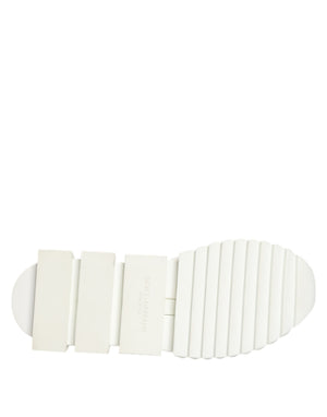 Weiß Sorrento Low Top Lace Up Turnschuhe Schuhe