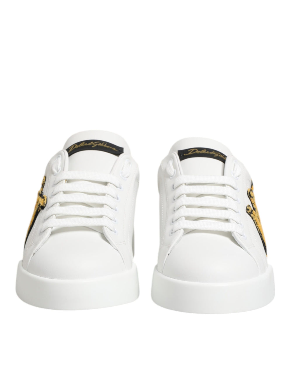 Weiß Crown Patch Portofino Männer Turnschuhe Schuhe
