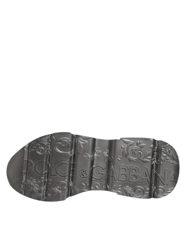 Weiß Silber DAYMASTER Leder Turnschuhe Schuhe