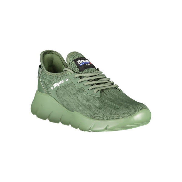 Grüner Polyester Herren Sneaker