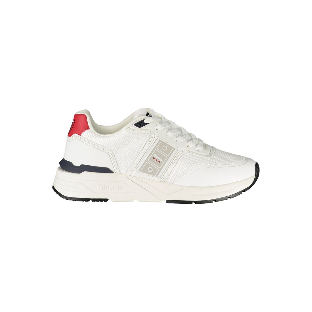 Weiß Polyester Männer Sneaker