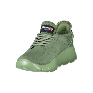 Grüner Polyester Herren Sneaker