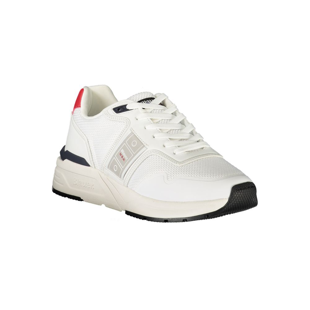 Weiß Polyester Männer Sneaker