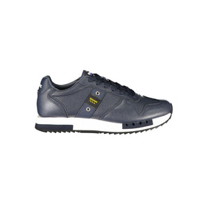 Blaue Leder Herren Sneaker