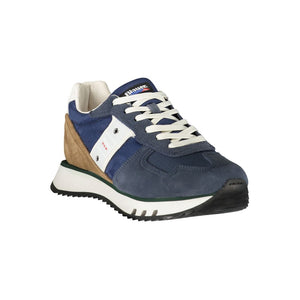 Blaue Leder Herren Sneaker