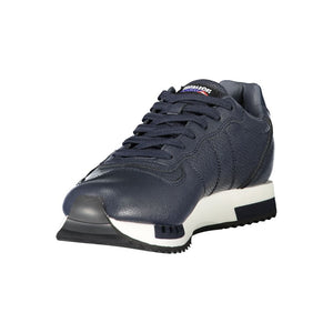 Blaue Leder Herren Sneaker